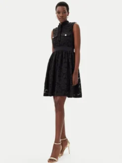 Artigli Sukienka koktajlowa ACAB000749 Czarny Regular Fit