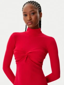 Artigli Sukienka koktajlowa ACAB003158 Czerwony Regular Fit