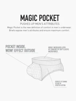 Atlantic Slipy Magic Pocket Push-Up Czarny