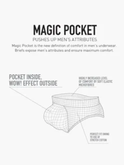 Atlantic Slipy Magic Pocket Push-Up Biały