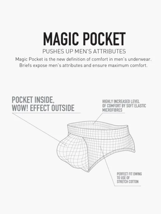 Atlantic Slipy Magic Pocket Push-Up Biały