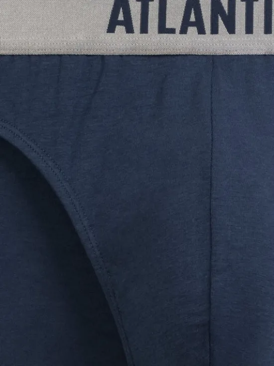 Atlantic Slipy pima cotton Granatowy