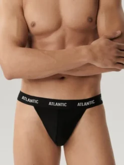 Atlantic Slipy stringi Czarny