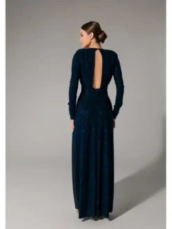 Aurora Sukienka wieczorowa Annabelle brokat Granatowy Feminine Fit
