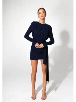 Aurora Sukienka wieczorowa Noelle brokat Granatowy Feminine Fit