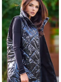Awama Bezrękawnik A383 Czarny Basic Fit