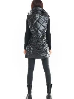 Awama Bezrękawnik A383 Czarny Basic Fit