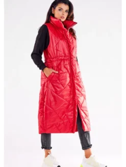 Awama Bezrękawnik A544 Czerwony Basic Fit