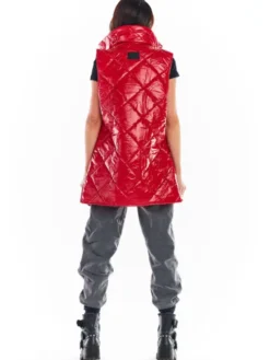 Awama Bezrękawnik A383 Czerwony Basic Fit