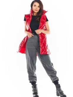 Awama Bezrękawnik A383 Czerwony Basic Fit