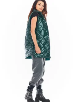 Awama Bezrękawnik A383 Zielony Basic Fit