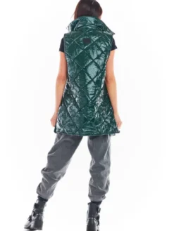 Awama Bezrękawnik A383 Zielony Basic Fit