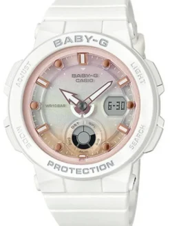 Baby-G Zegarek Casio-BGA-250-7A2ER Biały