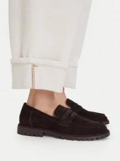 Badura Loafersy C-ARYA-LT017-1 Brązowy ciemny