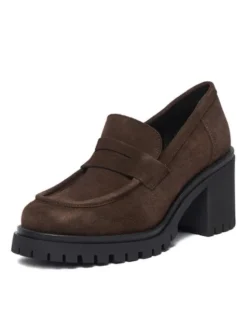 Badura Loafersy GATE-25820LM Brązowy ciemny