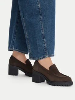 Badura Loafersy GATE-25820LM Brązowy ciemny