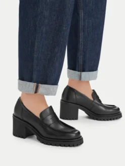 Badura Loafersy GATE-25820LM Czarny