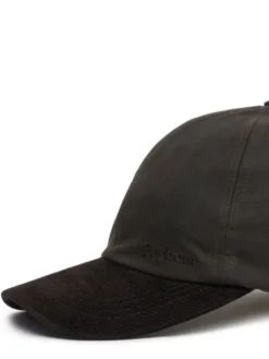 Barbour Czapka z daszkiem MHA0913OL71 Zielony ciemny