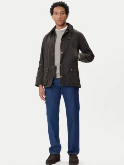 Barbour Kurtka przejściowa Ashby MWX0339OL71 Zielony Regular Fit