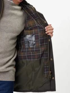 Barbour Kurtka przejściowa Ashby MWX0339OL71 Zielony Regular Fit