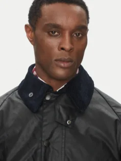 Barbour Kurtka przejściowa Bedale MWX0018NY91 Granatowy Relaxed Fit