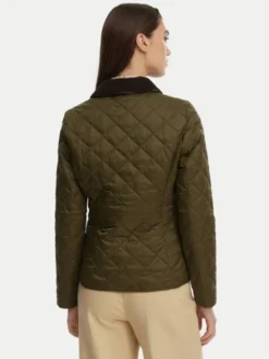 Barbour Kurtka przejściowa Deveron LQU1012OL51 Zielony Regular Fit