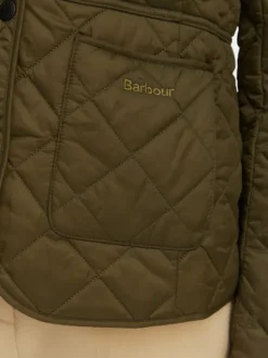 Barbour Kurtka przejściowa Deveron LQU1012OL51 Zielony Regular Fit