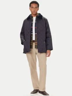 Barbour Kurtka przejściowa MQU0001NY91 Liddesdale Granatowy Regular Fit