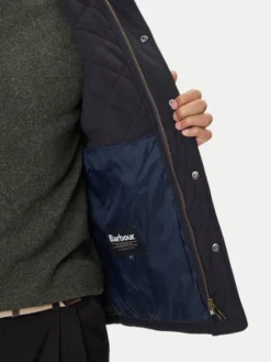Barbour Kurtka przejściowa Powell MQU0281NY71 Granatowy Slim Fit