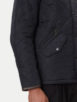 Barbour Kurtka przejściowa Powell MQU0281NY71 Granatowy Slim Fit