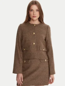 Barbour Marynarka LTA0126BR51 Brązowy Regular Fit