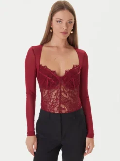 Bardot Body Farrah Lace 51150TB3 Bordowy
