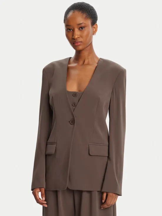 Bardot Marynarka Ellera Fitted 59970JB2 Brązowy Regular Fit