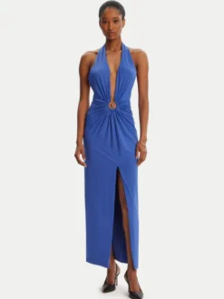Bardot Sukienka koktajlowa Alma Plunging 59914DB Niebieski Regular Fit