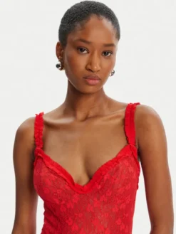 Bardot Sukienka koktajlowa Alegra Stretch Lace 59964DB Czerwony Regular Fit