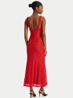 Bardot Sukienka koktajlowa Alegra Stretch Lace 59964DB Czerwony Regular Fit