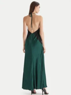 Bardot Sukienka wieczorowa Estrella Haltrel 59977DB Zielony Regular Fit