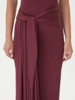 Bardot Sukienka wieczorowa Isadora 60102DB Bordowy Regular Fit