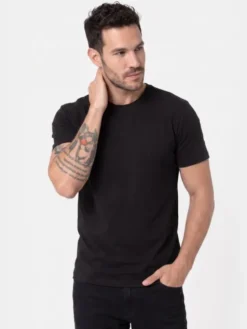 BASICLO T-Shirt W-2325-99 Czarny Regular Fit