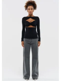 BENU Bluzka AW25 Czarny Regular Fit