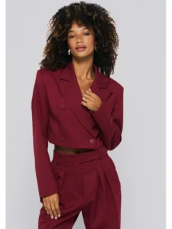 BENU Marynarka AW25 Bordowy Regular Fit