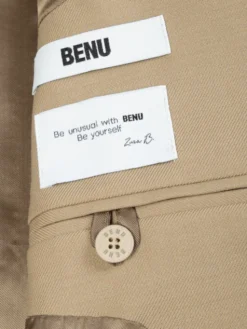 BENU Marynarka z guzikami Beżowy jasny Regular Fit