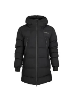 Bergson Płaszcz zimowy SNOW LEOPARD Czarny Regular Fit