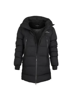 Bergson Płaszcz zimowy SNOW LEOPARD Czarny Regular Fit