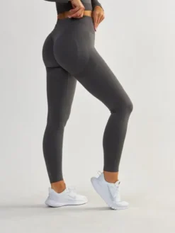 BeShaped Legginsy Modelujące - Power Up! Szary Shaping Fit