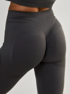 BeShaped Legginsy Modelujące - Power Up! Szary Shaping Fit