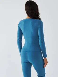 BeShaped Longsleeve Morning Dew Niebieski Shaping Fit