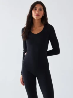 BeShaped Longsleeve Morning Dew Czarny Shaping Fit