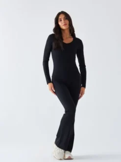BeShaped Longsleeve Morning Dew Czarny Shaping Fit