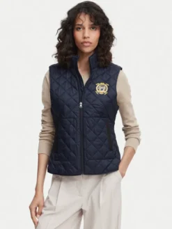 Beverly Hills Polo Club Bezrękawnik P-SS26W-JK0281-0298 Granatowy Regular Fit